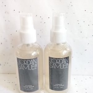 JORDAN SAMUEL SKIN  HYDRATE FACIAL SERUM 4 oz 2pc lot